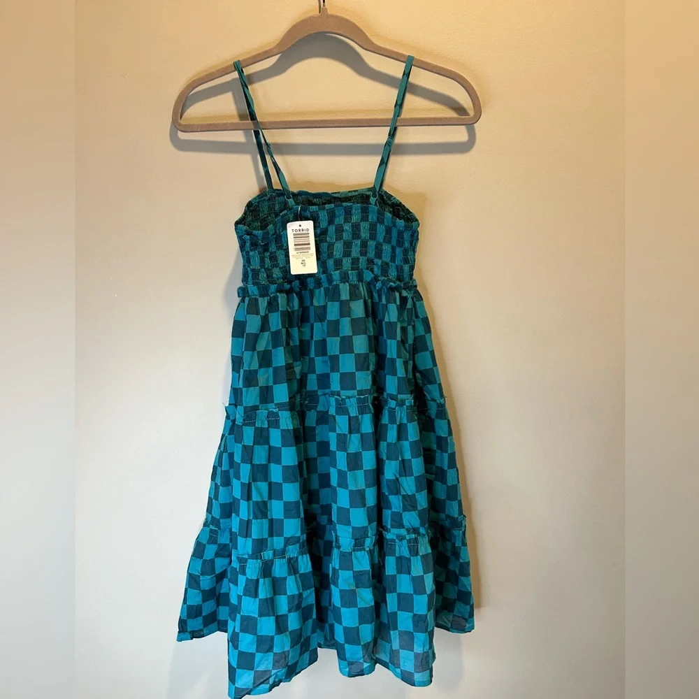 Torrid Mini Cotton Voile Trapeze Cover-Up Dress NWT Size 00/M/L - Picture 5 of 11